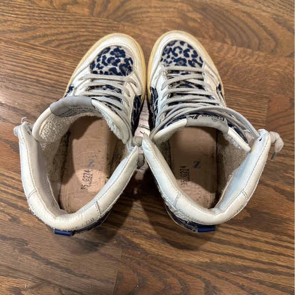 Golden Goose Leopard-print velvet high-top trainers size 35 EU/ IT - Picture 7 of 8